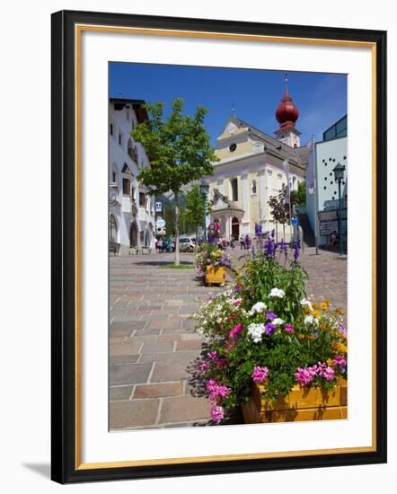 Big Church, Ortisei, Gardena Valley, Trentino-Alto Adige/South Tyrol, Italian Dolomites, Italy-Frank Fell-Framed Photographic Print