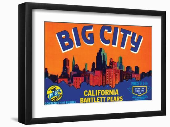 Big City California Bartlett Pears-null-Framed Art Print