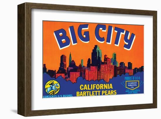 Big City California Bartlett Pears-null-Framed Art Print