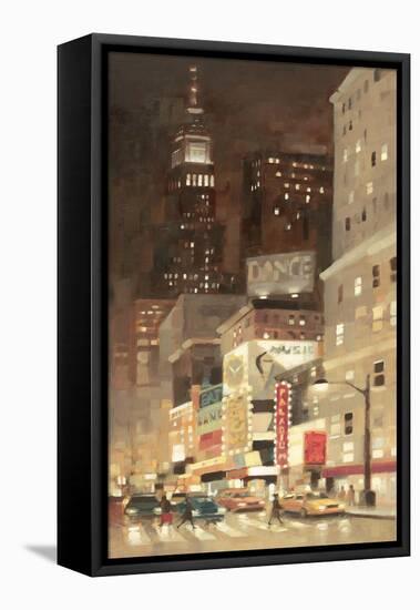 Big City Glow-Paulo Romero-Framed Stretched Canvas