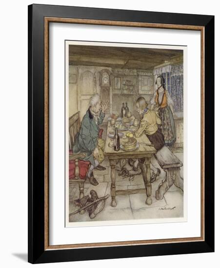 Big Claus and Little Claus-Arthur Rackham-Framed Art Print