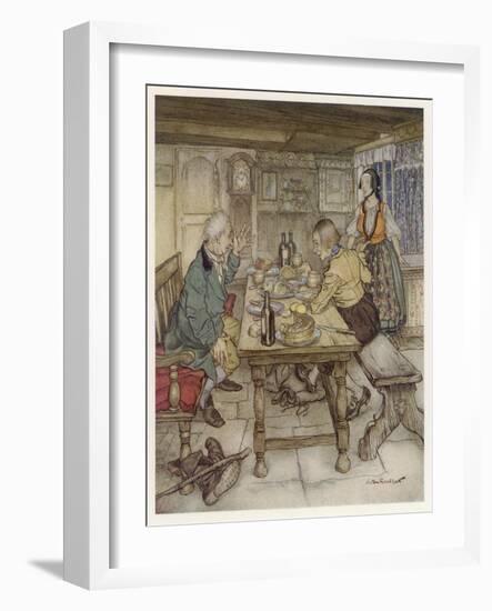 Big Claus and Little Claus-Arthur Rackham-Framed Art Print