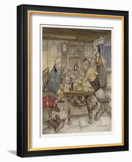 Big Claus and Little Claus-Arthur Rackham-Framed Art Print