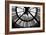 Big Clock Horizontal Black and White-Chris Bliss-Framed Photographic Print