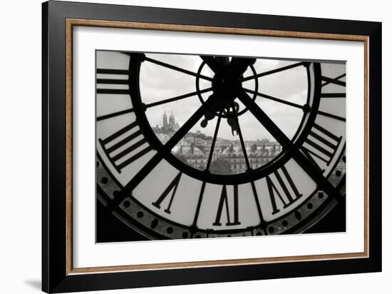 Big Clock Horizontal Black and White-Chris Bliss-Framed Photographic Print