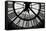 Big Clock Horizontal Black and White-Chris Bliss-Framed Stretched Canvas