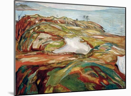 Big Coastal Landscape, 1918-Edvard Munch-Mounted Giclee Print