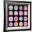 Big Collection of Various Pink Pattern Flowers-tr3gi-Framed Art Print