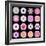 Big Collection of Various Pink Pattern Flowers-tr3gi-Framed Art Print