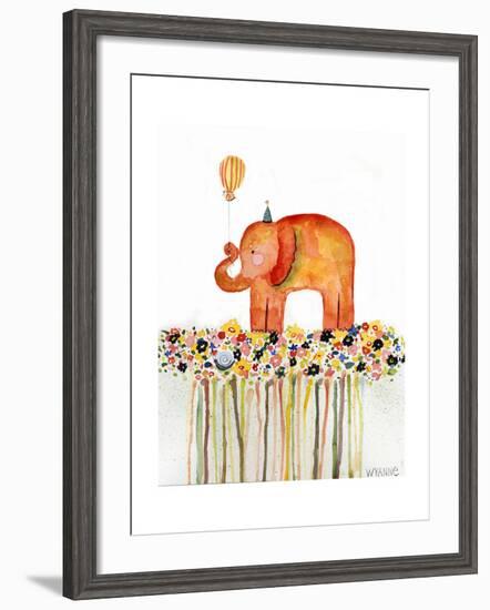 Big Day Elephant-Wyanne-Framed Giclee Print