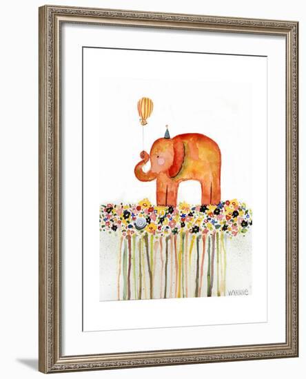 Big Day Elephant-Wyanne-Framed Giclee Print