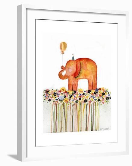 Big Day Elephant-Wyanne-Framed Giclee Print