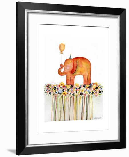 Big Day Elephant-Wyanne-Framed Giclee Print