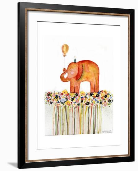 Big Day Elephant-Wyanne-Framed Giclee Print