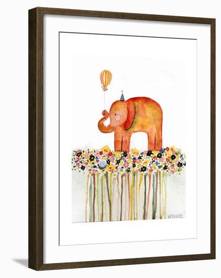 Big Day Elephant-Wyanne-Framed Giclee Print