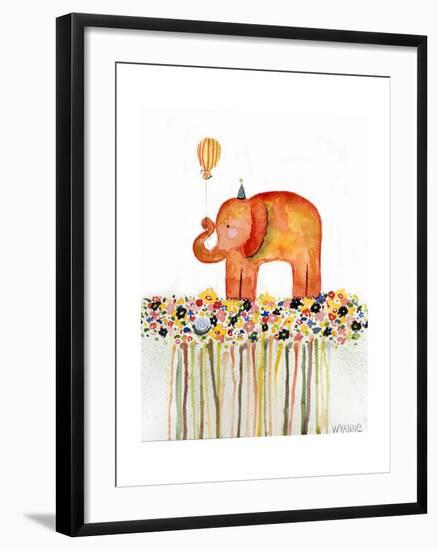 Big Day Elephant-Wyanne-Framed Giclee Print