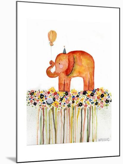 Big Day Elephant-Wyanne-Mounted Giclee Print