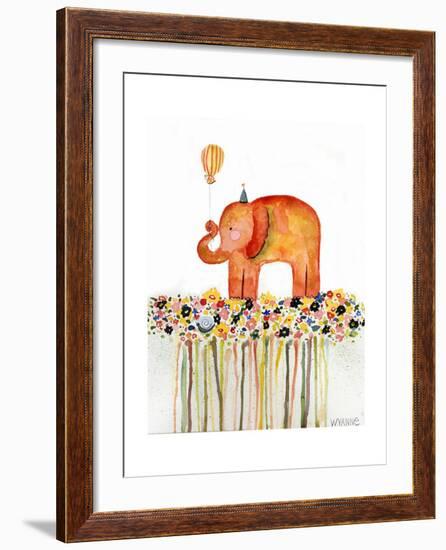 Big Day Elephant-Wyanne-Framed Giclee Print