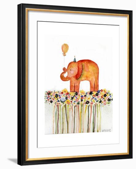 Big Day Elephant-Wyanne-Framed Giclee Print