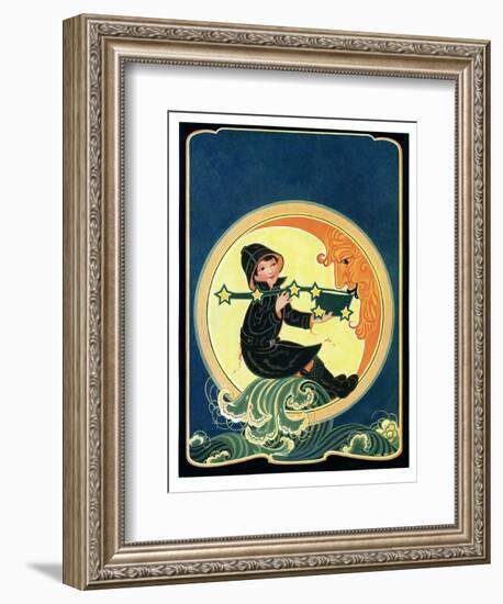 Big Dipper and the Moon - Child Life-Hazel Frazee-Framed Giclee Print