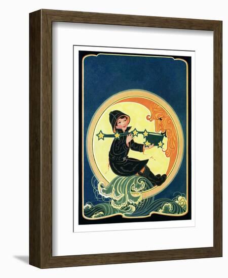 Big Dipper and the Moon - Child Life-Hazel Frazee-Framed Giclee Print