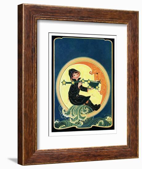 Big Dipper and the Moon - Child Life-Hazel Frazee-Framed Giclee Print