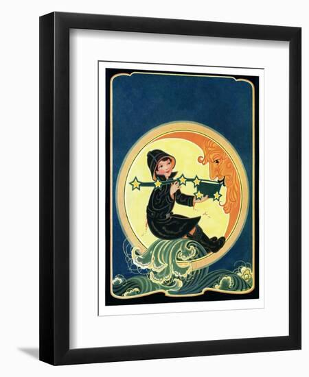 Big Dipper and the Moon - Child Life-Hazel Frazee-Framed Giclee Print