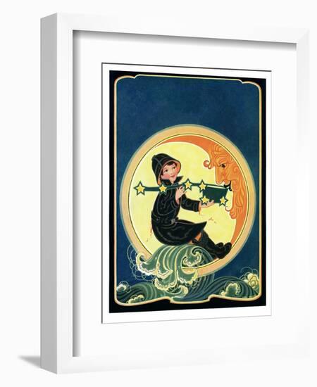 Big Dipper and the Moon - Child Life-Hazel Frazee-Framed Giclee Print