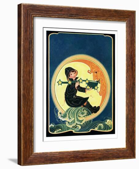 Big Dipper and the Moon - Child Life-Hazel Frazee-Framed Giclee Print