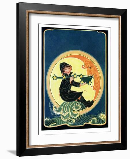 Big Dipper and the Moon - Child Life-Hazel Frazee-Framed Giclee Print