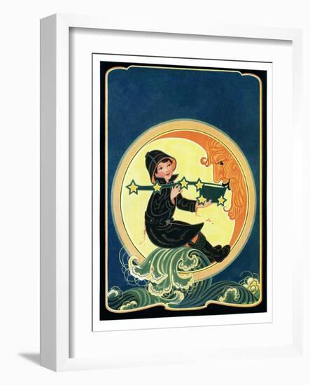 Big Dipper and the Moon - Child Life-Hazel Frazee-Framed Giclee Print