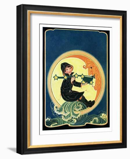 Big Dipper and the Moon - Child Life-Hazel Frazee-Framed Giclee Print