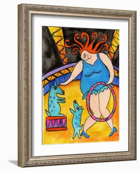 Big Diva and the Circus Dogs-Wyanne-Framed Giclee Print