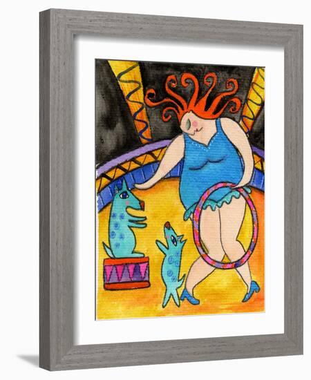 Big Diva and the Circus Dogs-Wyanne-Framed Giclee Print