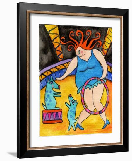 Big Diva and the Circus Dogs-Wyanne-Framed Giclee Print