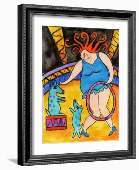 Big Diva and the Circus Dogs-Wyanne-Framed Giclee Print