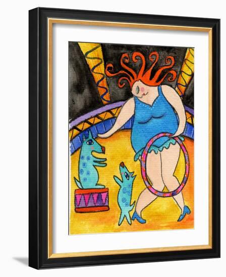 Big Diva and the Circus Dogs-Wyanne-Framed Giclee Print