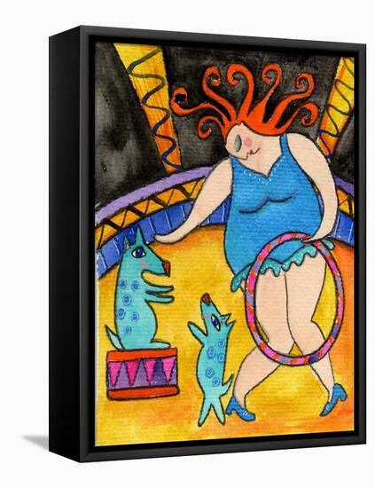 Big Diva and the Circus Dogs-Wyanne-Framed Premier Image Canvas