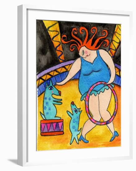 Big Diva and the Circus Dogs-Wyanne-Framed Giclee Print