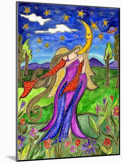 Big Diva Angel and Moon-Wyanne-Mounted Giclee Print