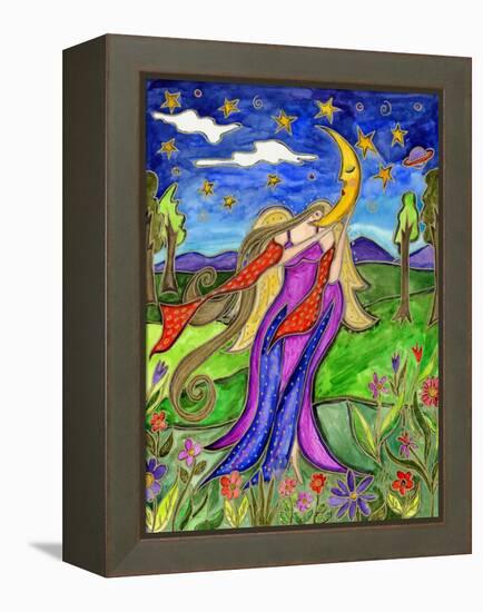 Big Diva Angel and Moon-Wyanne-Framed Premier Image Canvas