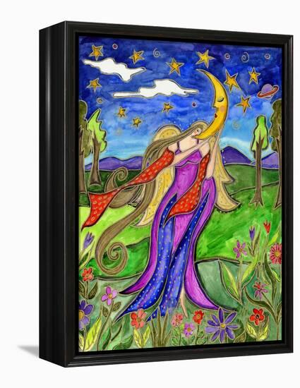 Big Diva Angel and Moon-Wyanne-Framed Premier Image Canvas