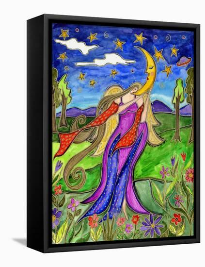 Big Diva Angel and Moon-Wyanne-Framed Premier Image Canvas