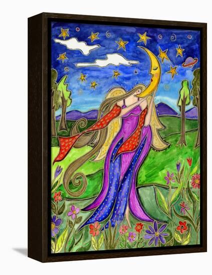 Big Diva Angel and Moon-Wyanne-Framed Premier Image Canvas