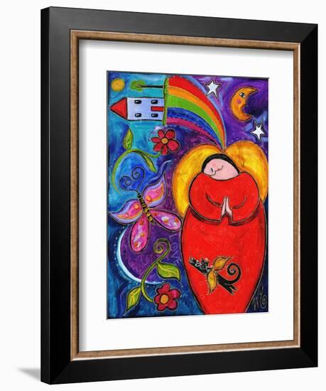 Big Diva Angel Wish-Wyanne-Framed Giclee Print