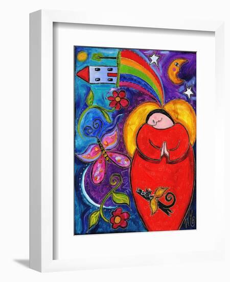 Big Diva Angel Wish-Wyanne-Framed Giclee Print