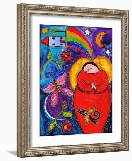 Big Diva Angel Wish-Wyanne-Framed Giclee Print