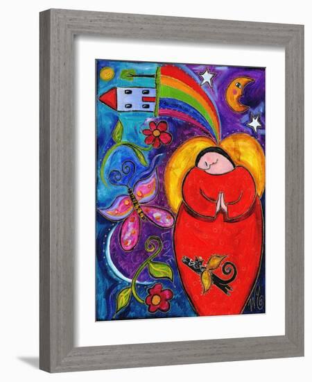 Big Diva Angel Wish-Wyanne-Framed Giclee Print