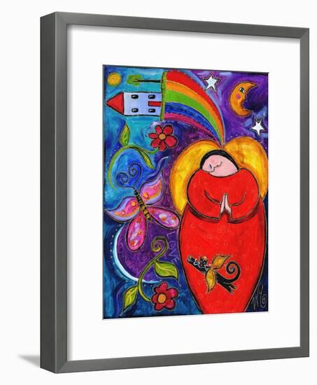 Big Diva Angel Wish-Wyanne-Framed Giclee Print