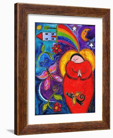 Big Diva Angel Wish-Wyanne-Framed Giclee Print